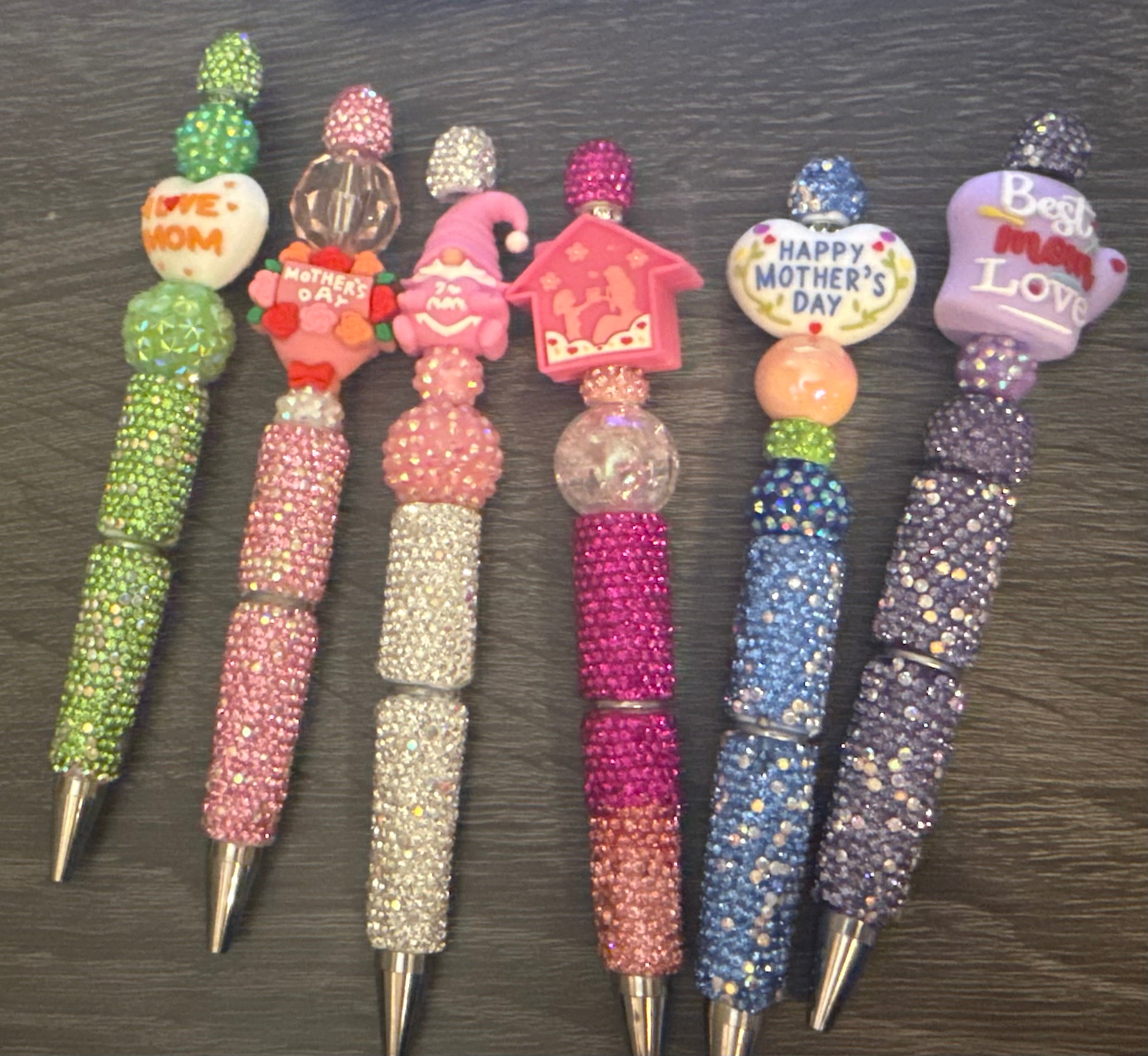 Regular sized beaded pens